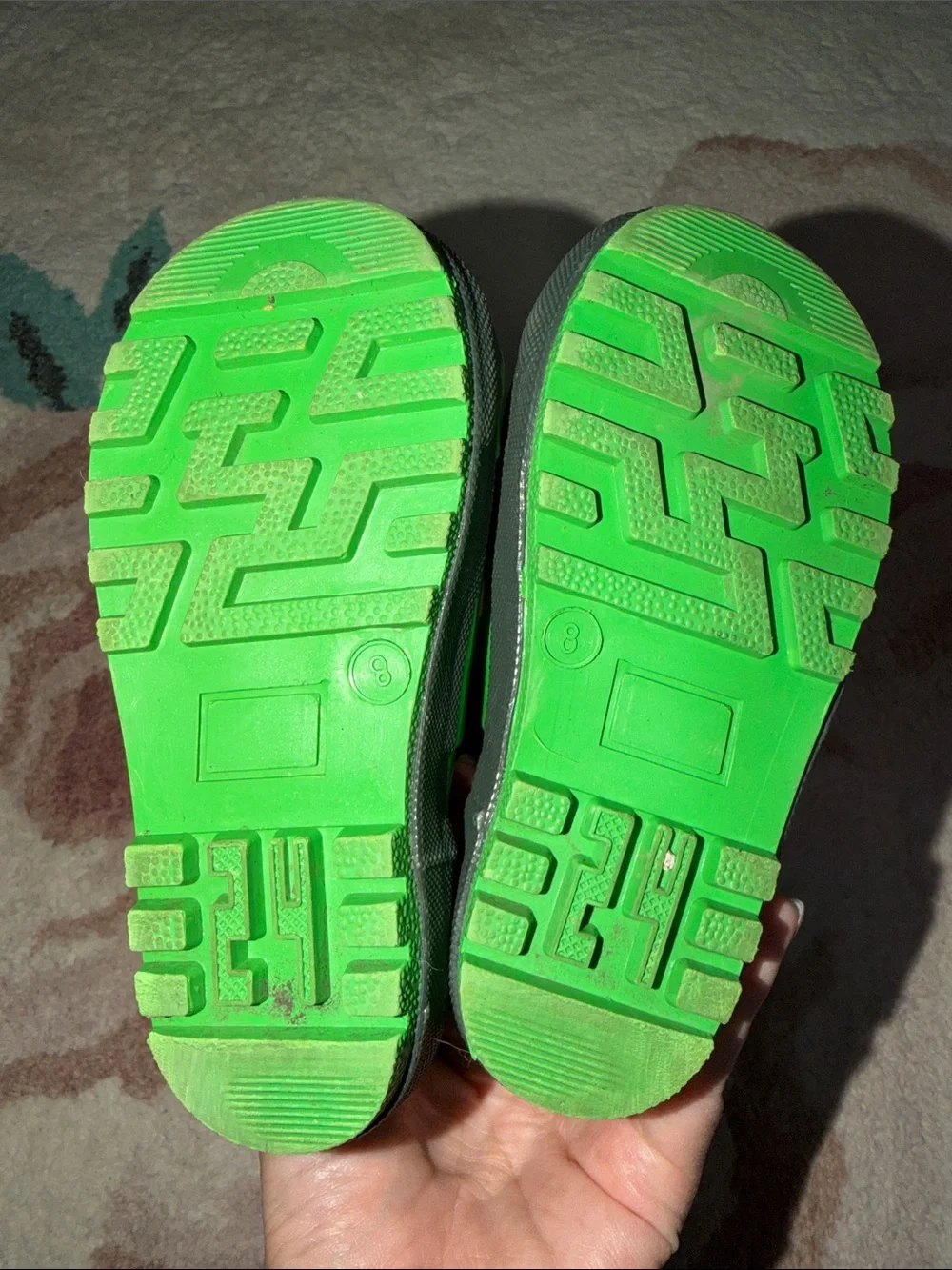 Kidorable Bright Green Frog Rain Boots with Frog Face